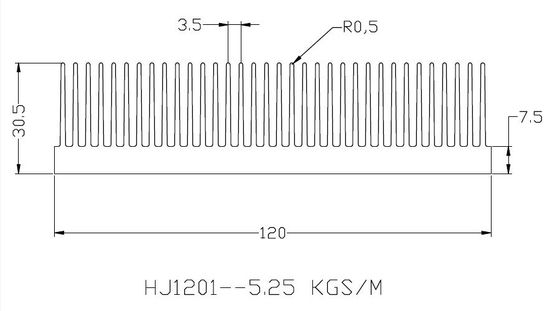 鉱山のための塗る水によって冷却されるラジエーター脱熱器120x30x250mm
